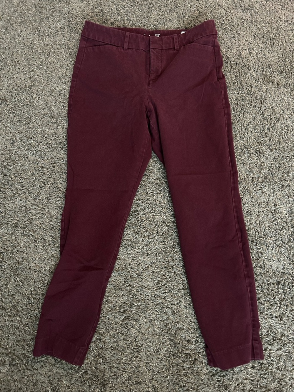 Old Navy High-Rise Pixie Pants - Burgandy